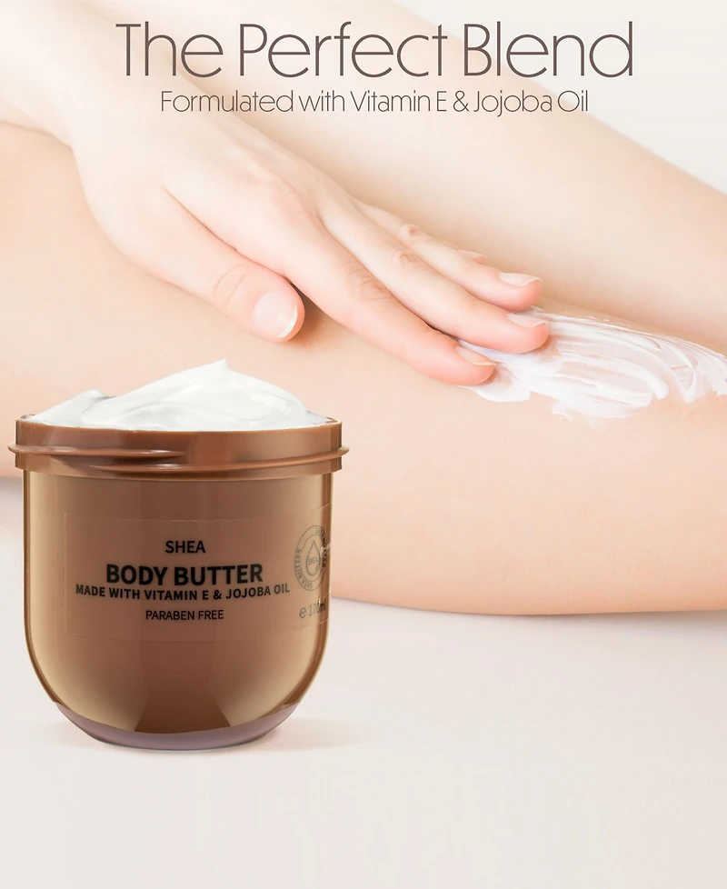 Shea Scented Whipped Body Butter, Bath and Body Care Cream, 170ml