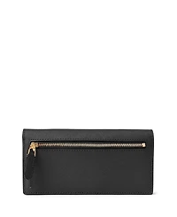 Lauren Ralph Crosshatch Leather Slim Snapped-Closure Wallet