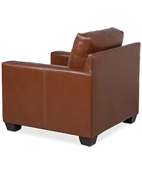 Emilyn Leather Topstitched Armchair