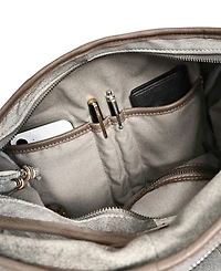 Old Trend Women's Genuine Leather Dorado Expandable Hobo Bag