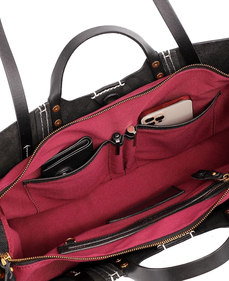 Old Trend Women's Genuine Leather Rose All-day Tote Bag