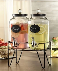 Style Setter Manchester 3.1 Liter Beverage Cold Drink Dispenser, Set of 2