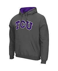 Men's Colosseum Tcu Horned Frogs Arch and Logo 3.0 Pullover Hoodie
