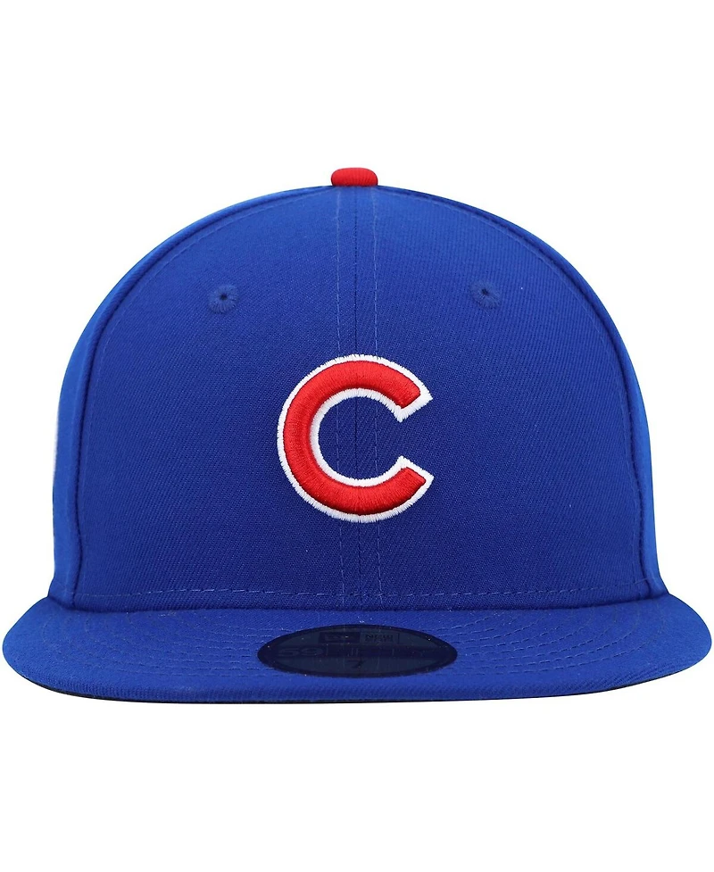Men's New Era Royal Chicago Cubs 9/11 Memorial Side Patch 59Fifty Fitted Hat