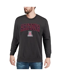Colosseum Men's Arizona Wildcats Arch and Logo Crew Neck Sweatshirt