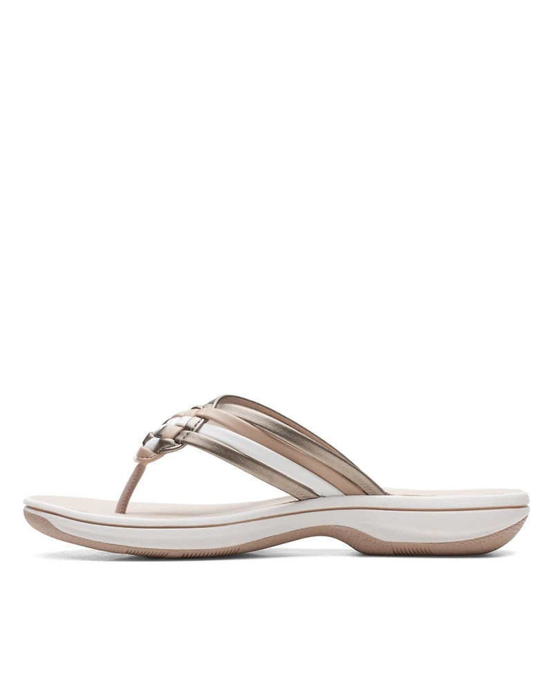 Clarks Women's Cloudsteppers Breeze Coral Flip Flops