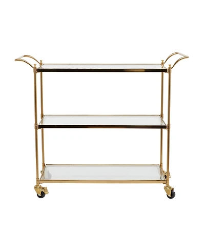 Brass Iron Traditional Bar Cart