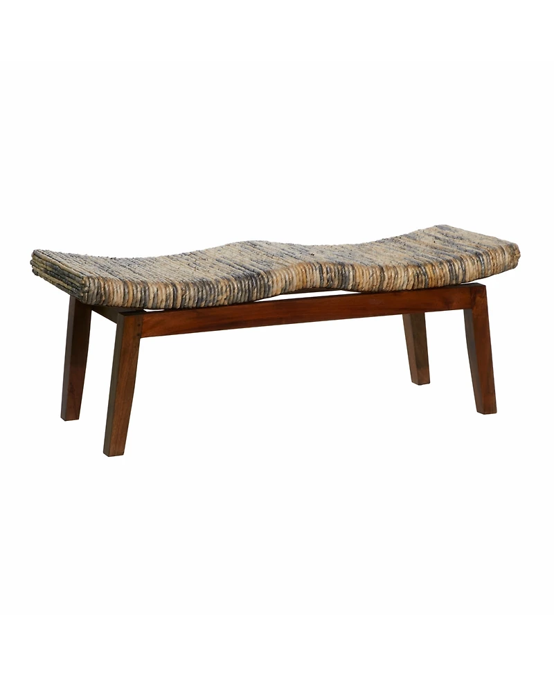 Mahogany Contemporary Bench