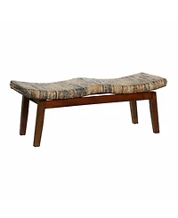 Mahogany Contemporary Bench