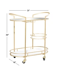 Metal Contemporary Bar Cart