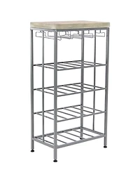 Contemporary Metal Wine Storage