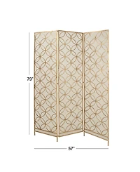 Brass Metal Modern Room Divider Screen