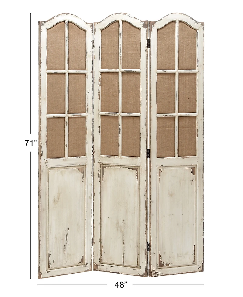 Wood Farmhouse Room Divider Screen