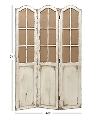 Wood Farmhouse Room Divider Screen