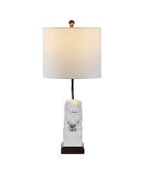 Guardian Lion Ceramic Classic Modern Led Table Lamp