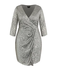 City Chic Plus Razzle Dress