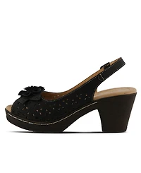 Patrizia Women's Doriday Floral Slingback Peep-Toe Sandals