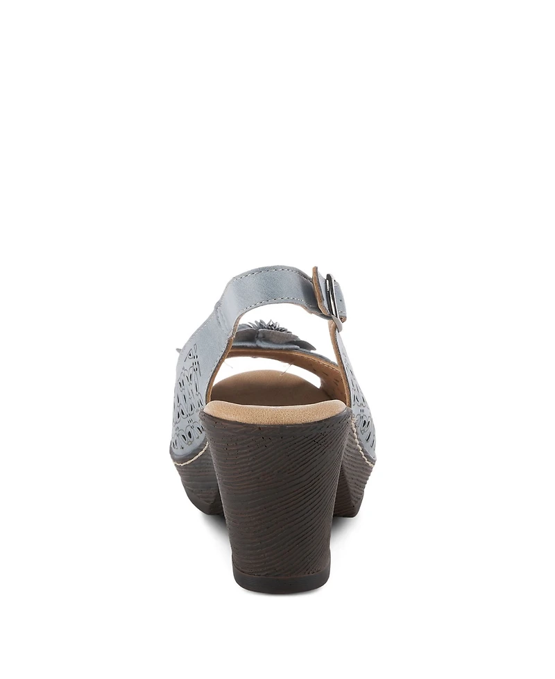 Patrizia Women's Doriday Floral Slingback Peep-Toe Sandals