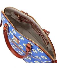 Women's Dooney & Bourke Los Angeles Rams Signature Domed Zip Satchel Purse