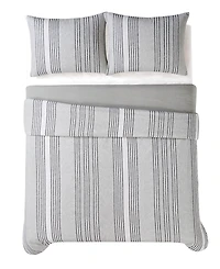 Truly Soft Kiel Stripe 3 Piece Flannel Comforter Set