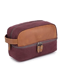 Tsd Brand Stone Creek Waxed Canvas Toiletry Bag