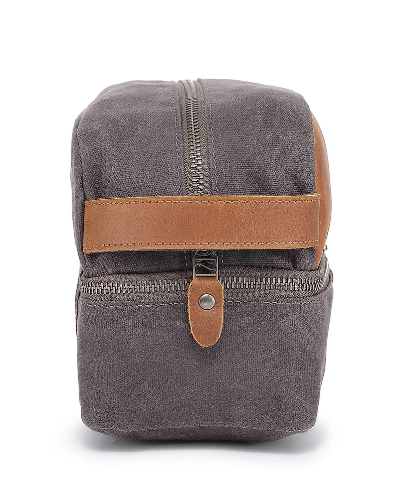 Tsd Brand Stone Creek Waxed Canvas Toiletry Bag