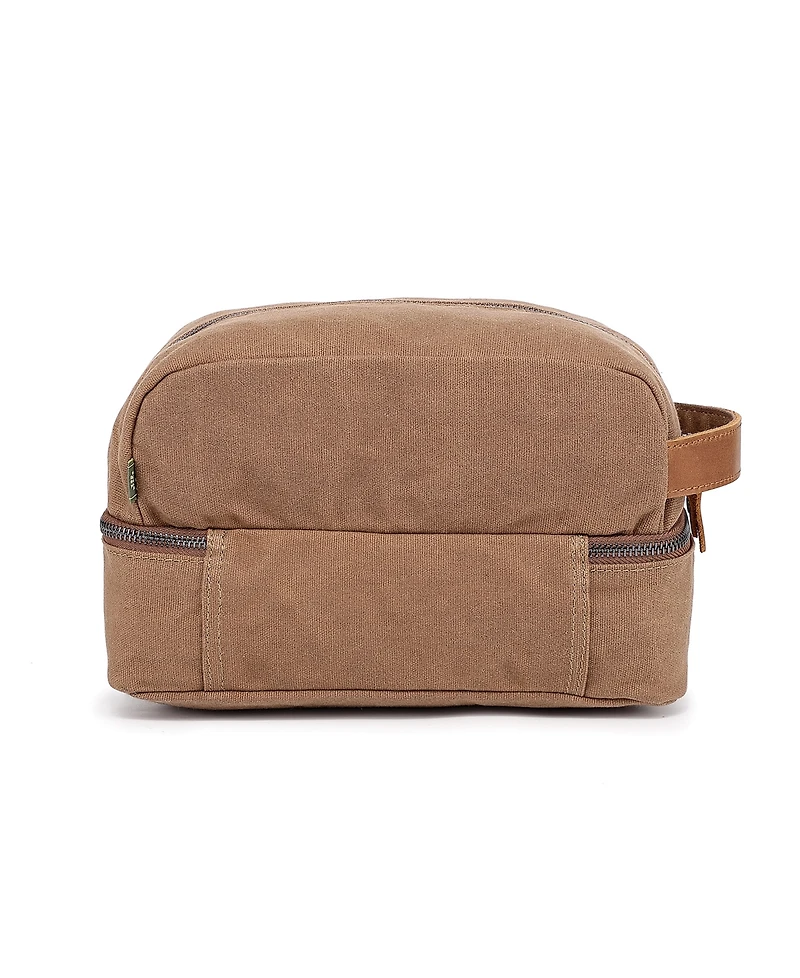 Tsd Brand Stone Creek Waxed Canvas Toiletry Bag