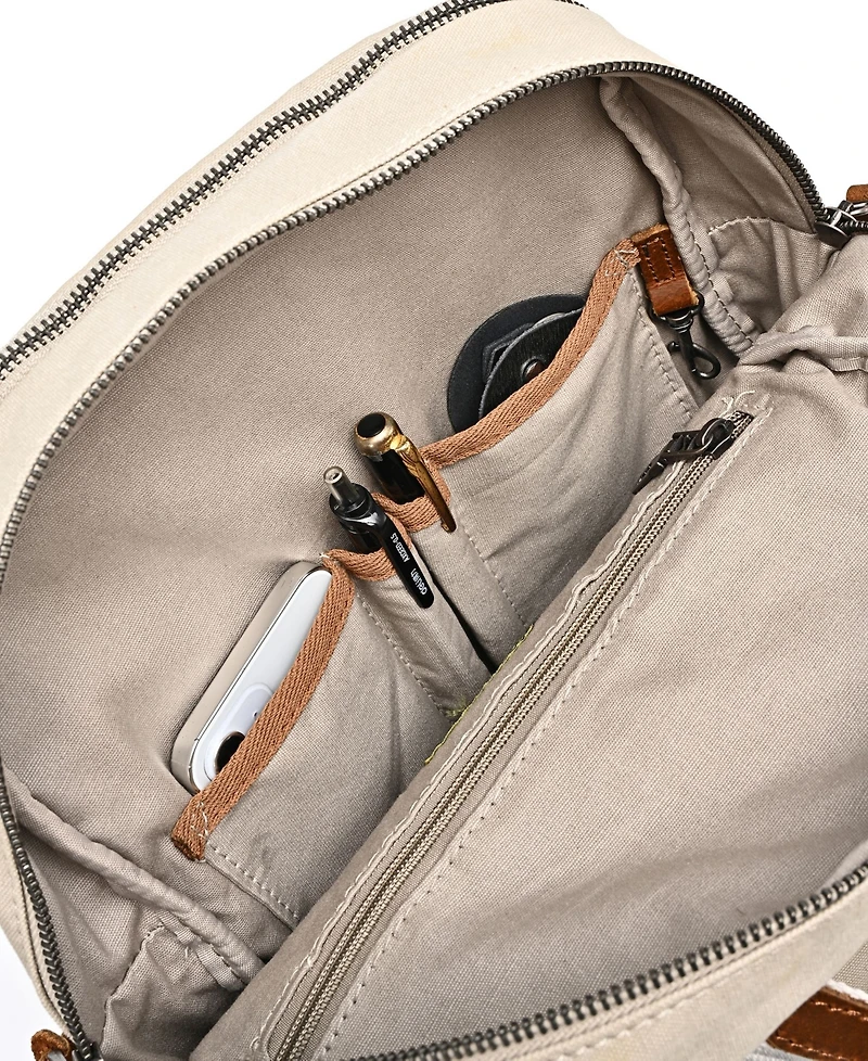 Tsd Brand Magnolia Hill Canvas Backpack