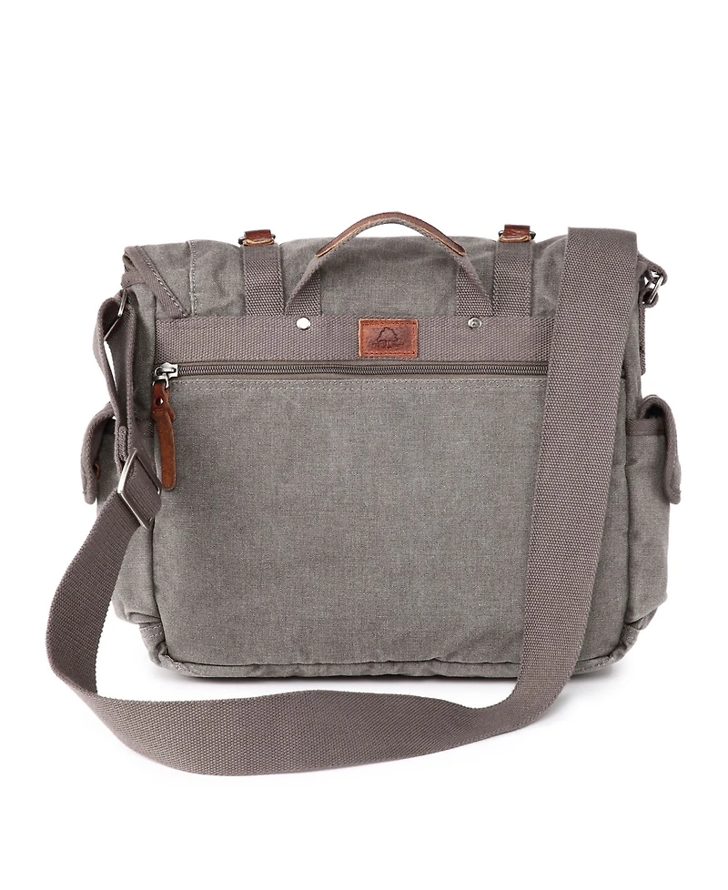 Tsd Brand Silver Road Canvas Messenger Bag