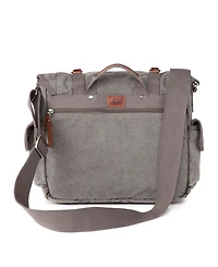 Tsd Brand Silver Road Canvas Messenger Bag