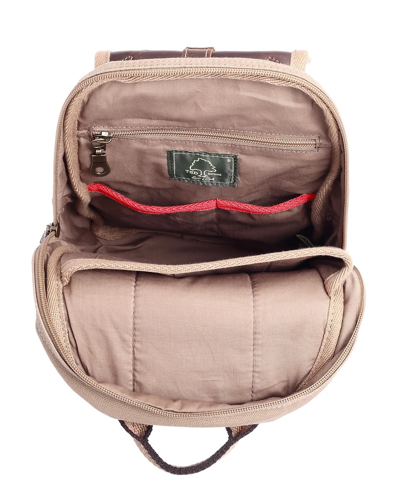 Tsd Brand Turtle Ridge Canvas Sling Bag