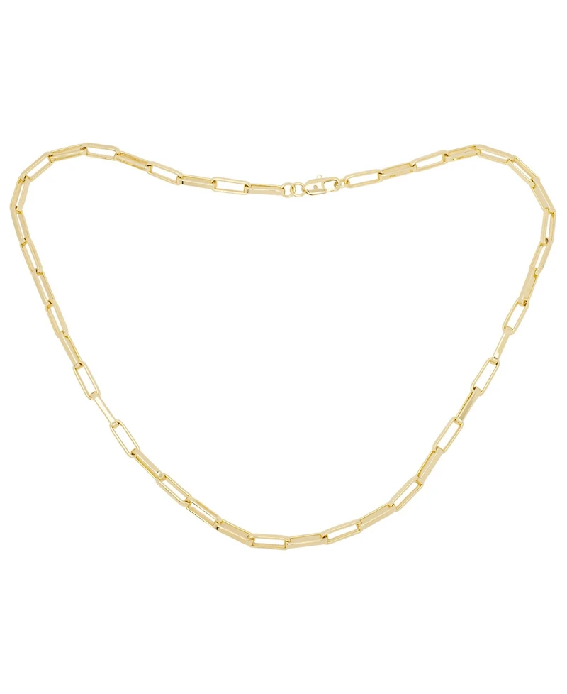 Diamond Accent Paperclip Link Necklace