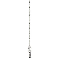 Moissanite Fixed Baguette Necklace (3/4 Carat Total Weight Certified Diamond Equivalent) in 14K White Gold