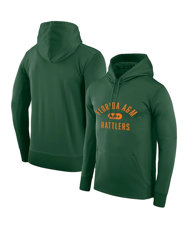 Men's Nike x LeBron James Green Florida A&M Rattlers Performance Pullover Hoodie