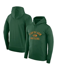 Men's Nike x LeBron James Green Florida A&M Rattlers Performance Pullover Hoodie