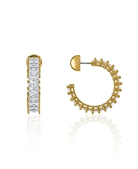 Oma The Label Women's Sadie 18K Gold-Tone Brass Hoop Earrings