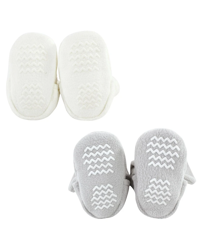 Hudson Baby Boys Unisex Cozy Animal-Inspired Fleece Footwear Duo