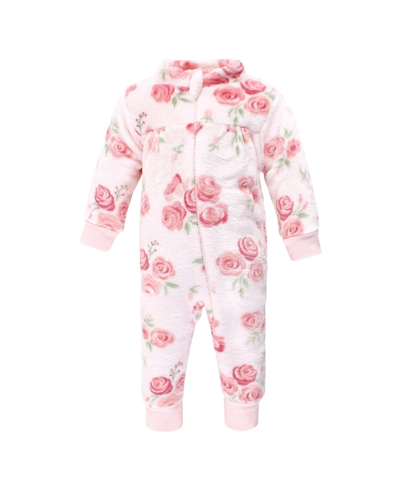 Hudson Baby Girls Plush Jumpsuits