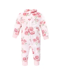 Hudson Baby Girls Plush Jumpsuits