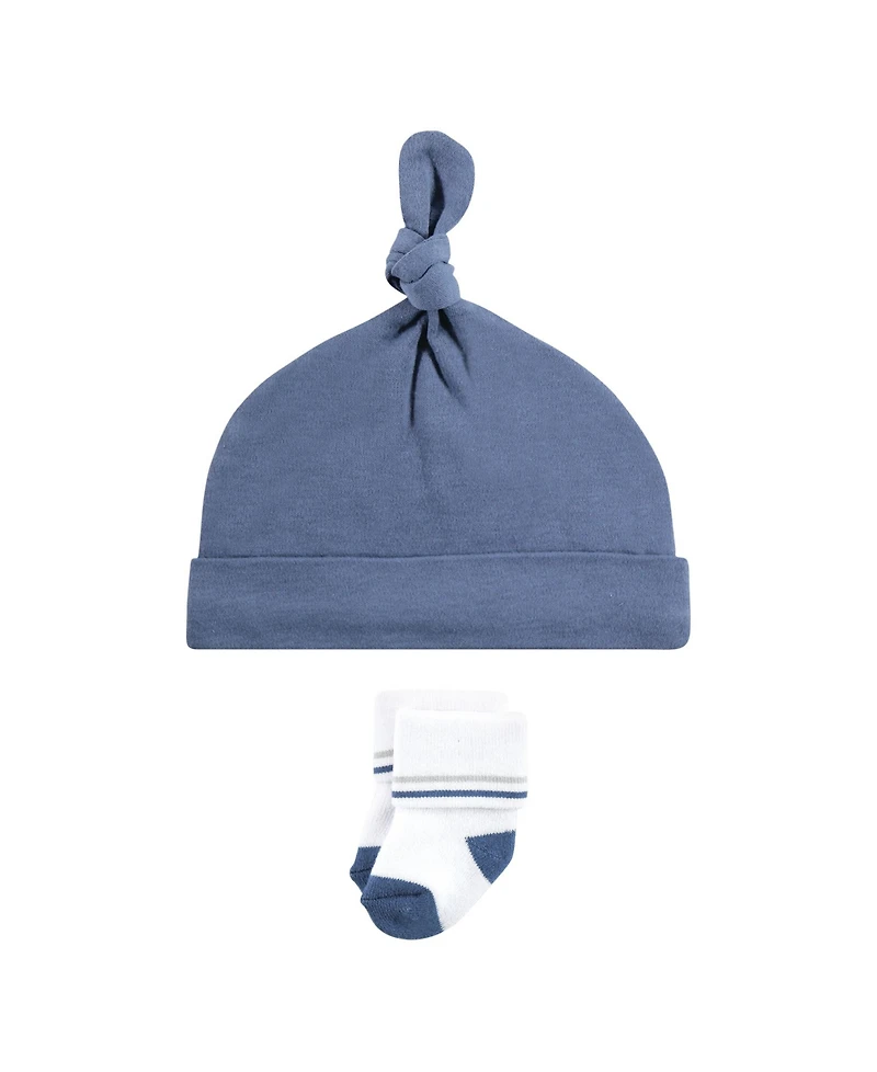 Hudson Baby Baby Boys Hudson 8pc Cap/Socks Set