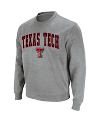 Colosseum Men's Texas Tech Red Raiders Arch and Logo Crew Neck Sweatshirt