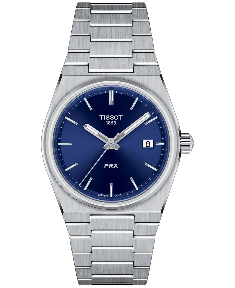 Tissot Unisex Prx Silver-Tone Stainless Steel Bracelet Watch 35mm