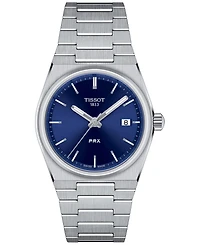 Tissot Unisex Prx Silver-Tone Stainless Steel Bracelet Watch 35mm