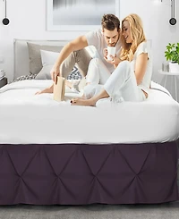 Nestl Bedding 14" Tailored Pinch Pleated Bedskirt, California King