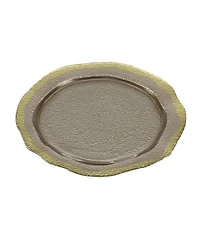 8" Plates with Slightly Scalloped Border, Set of 4