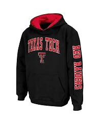 Big Boys Colosseum Black Texas Tech Red Raiders 2-Hit Team Pullover Hoodie