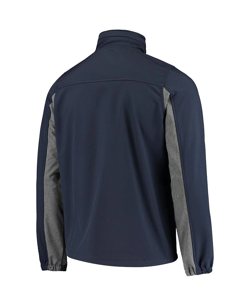 Men's Dunbrooke Navy Chicago Bears Circle Zephyr Softshell Full-Zip Jacket