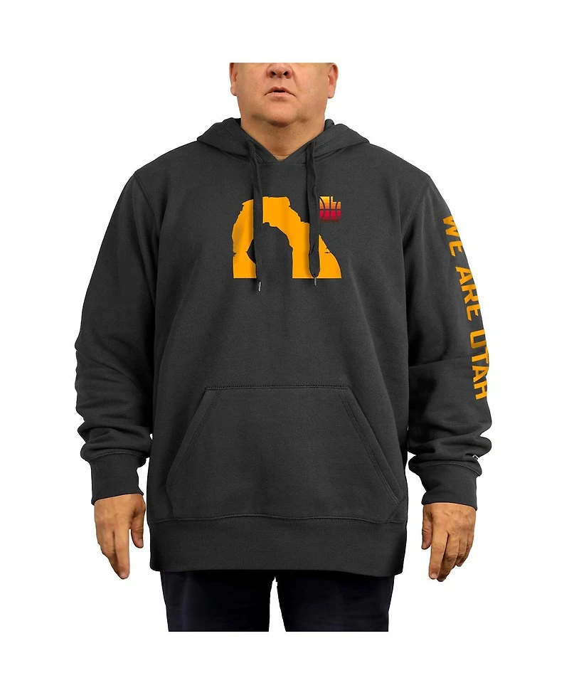Men's New Era Black Utah Jazz 2021/22 City Edition Big and Tall Pullover Hoodie