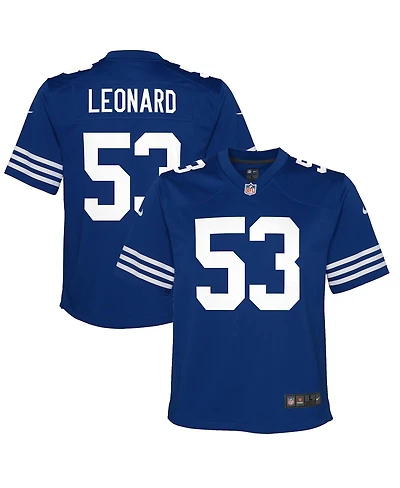 Nike Big Boys Shaquille Leonard Indianapolis Colts Indiana Nights Alternate Game Jersey