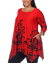 Plus Size Yanette Tunic Top